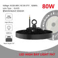 80W UFO High Bay Lighting Glass Len